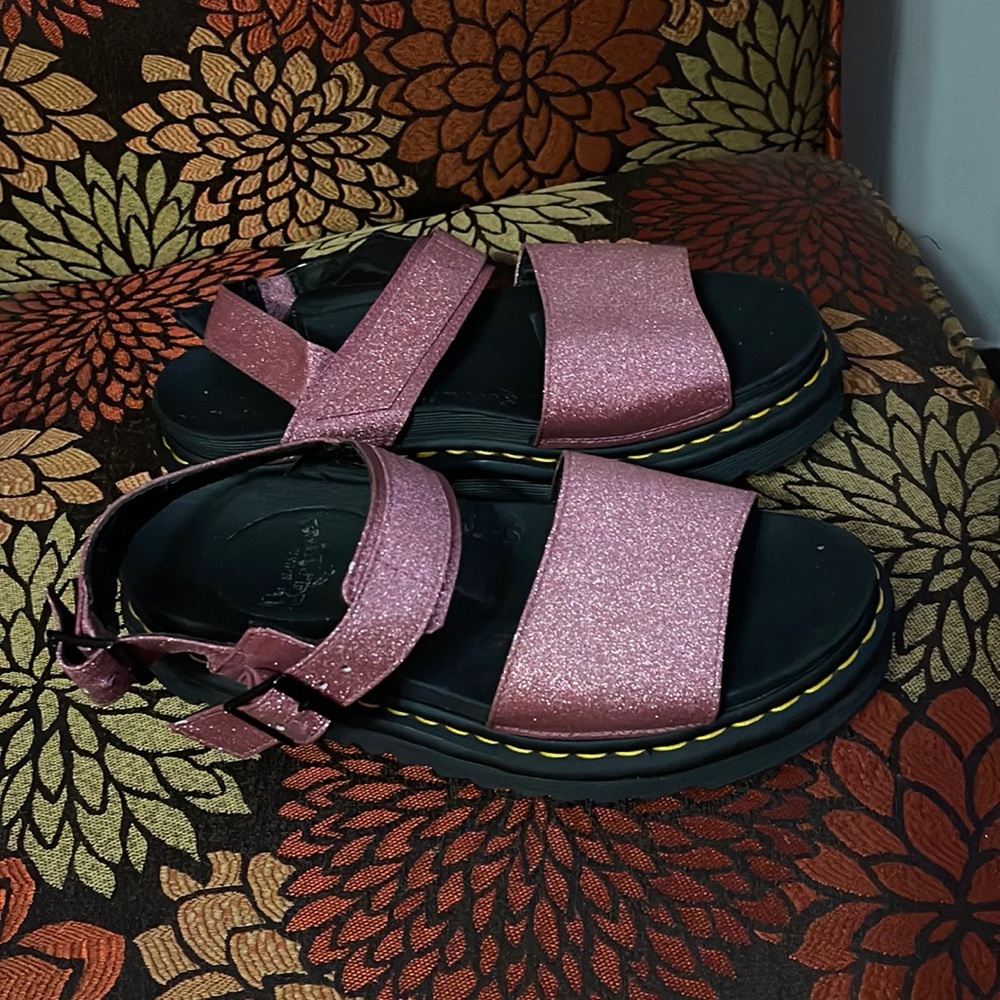 Fairly worn Dr Marten thick sole sandals
